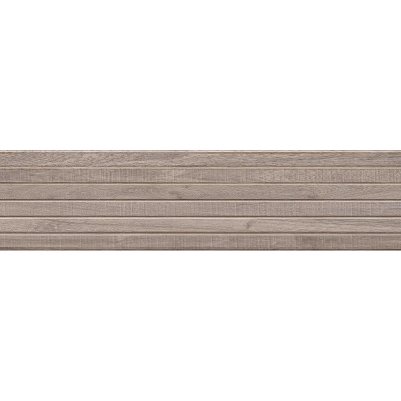 Mexen Mulberry Wood Tortora glazed rectified stoneware, wood-like wall tile 120 x 30 cm, matte - TL703-120-030-52