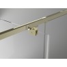 Mexen Exo-R 3S 3-sided shower cabin, pivot door, 130 x 85 cm, transparent, gold - 819-130-085-50-00-3S