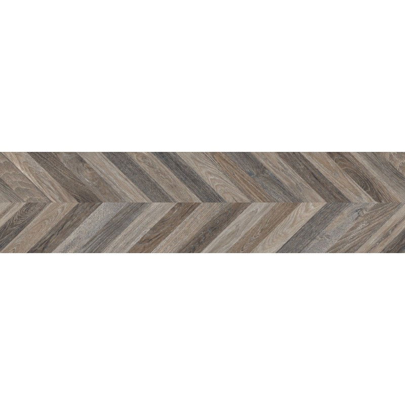 Mexen Native Black glazed rectified stoneware G1, wood-like floor-wall tile 120 x 30 cm, carving - TL704-120-030-00