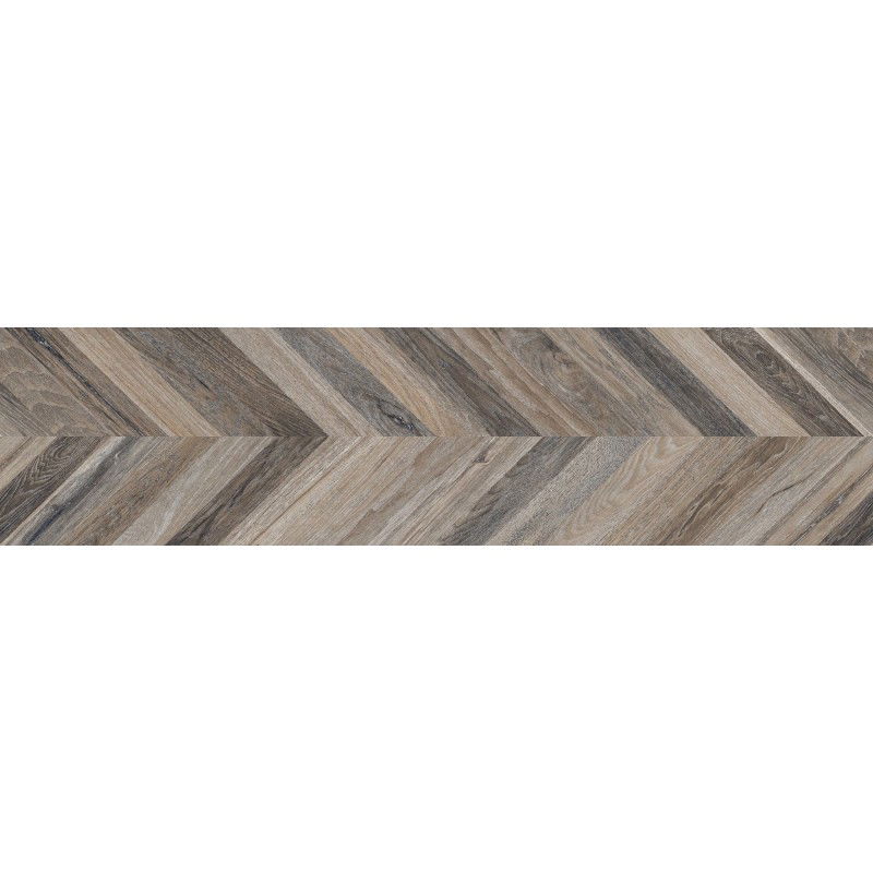 Mexen Native Black glazed rectified stoneware G1, wood-like floor-wall tile 120 x 30 cm, carving - TL704-120-030-00