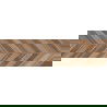 Mexen Native Brown glazed rectified G1 gres, wood-like floor and wall tile 120 x 30 cm, carving - TL704-120-030-01