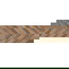 Mexen Native Brown glazed rectified G1 gres, wood-like floor and wall tile 120 x 30 cm, carving - TL704-120-030-01