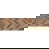 Mexen Native Brown glazed rectified G1 gres, wood-like floor and wall tile 120 x 30 cm, carving - TL704-120-030-01