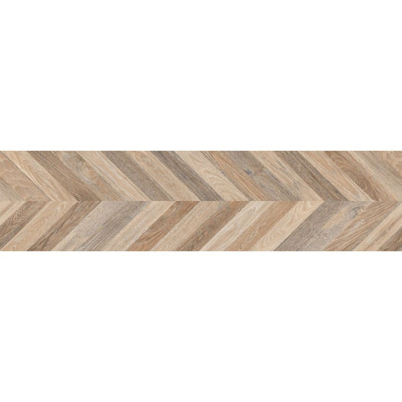 Mexen Native Miele glazed rectified porcelain stoneware G1, wood-like floor-wall tile 120 x 30 cm, carving - TL704-120-030-03