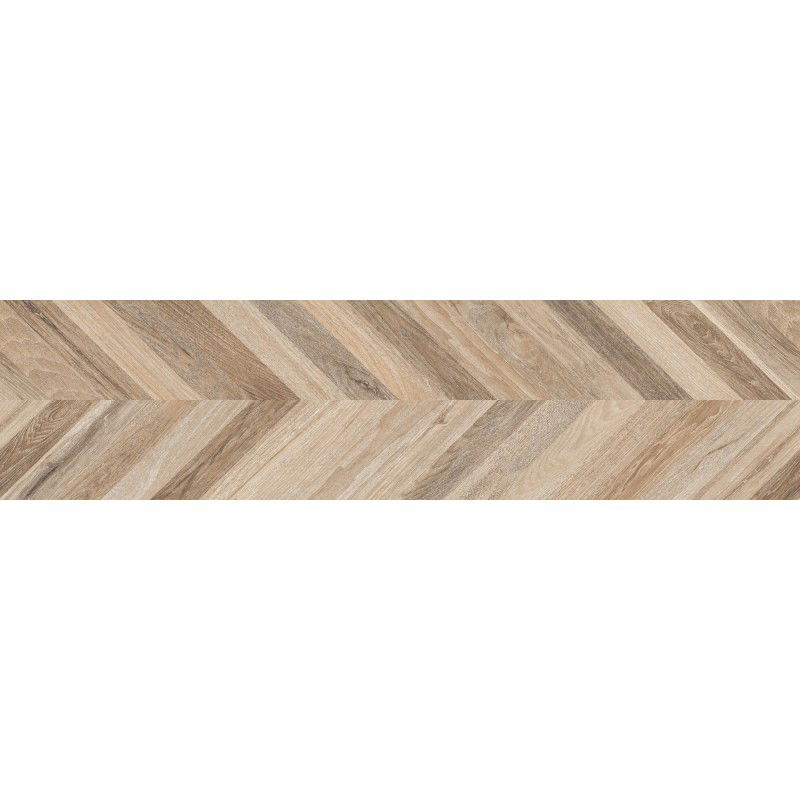 Mexen Native Miele glazed rectified porcelain stoneware G1, wood-like floor-wall tile 120 x 30 cm, carving - TL704-120-030-03