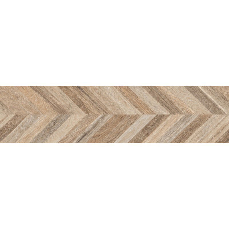 Mexen Native Miele glazed rectified porcelain stoneware G1, wood-like floor-wall tile 120 x 30 cm, carving - TL704-120-030-03