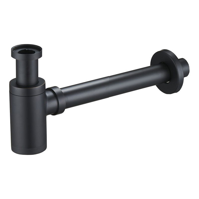 Mexen round washbasin semi-siphon, antique black - 79950-79