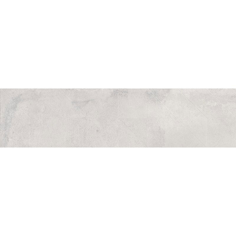 Mexen Lassa Spiga Bianco glazed porcelain rectified G1, floor-wall tile 120 x 30 cm, matte - TL705-120-030-52