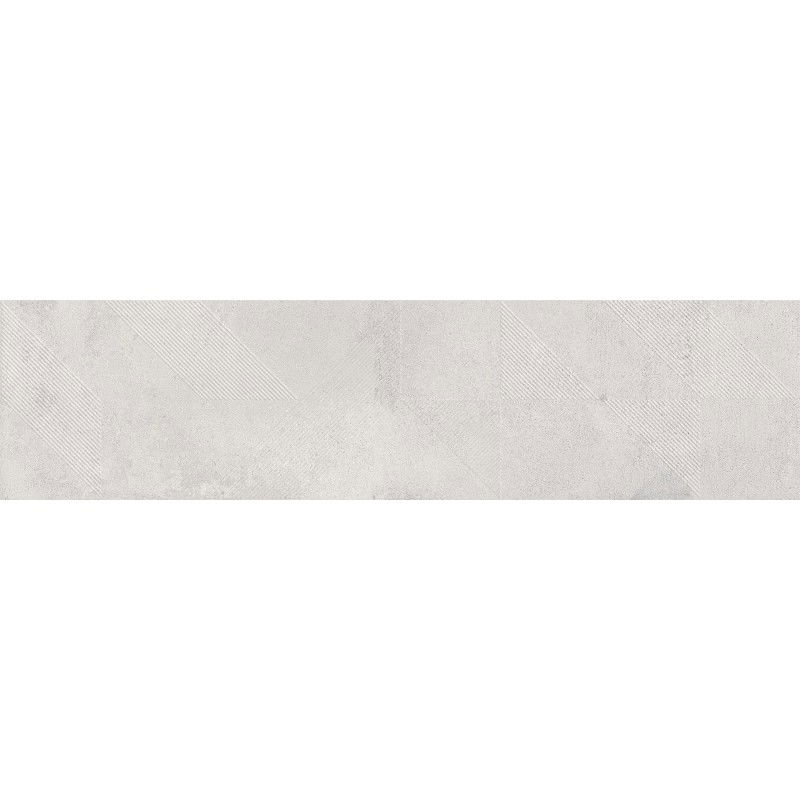 Mexen Lassa Spiga Bianco glazed porcelain rectified G1, floor-wall tile 120 x 30 cm, matte - TL705-120-030-52