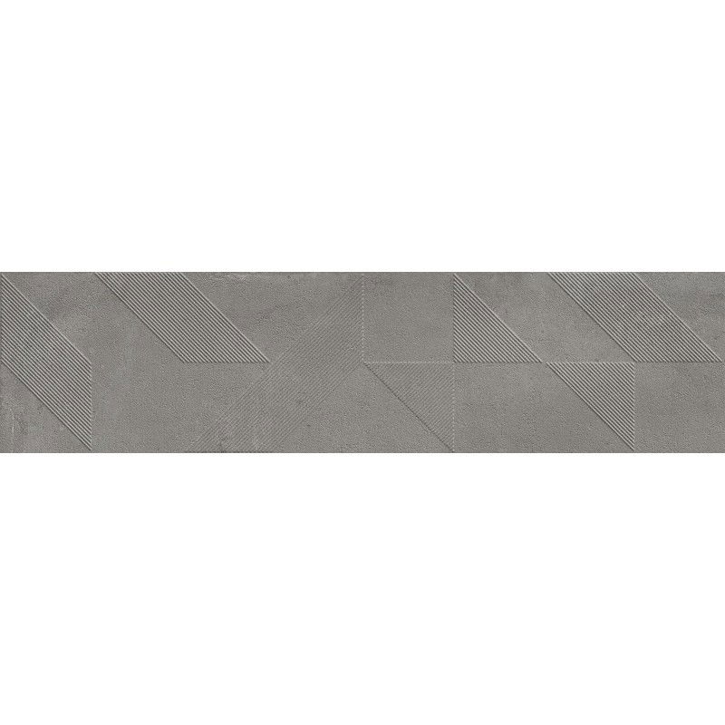 Mexen Lassa Spiga Steel glazed rectified stoneware floor-wall tile 120 x 30 cm, matte - TL705-120-030-53