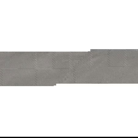 Mexen Lassa Spiga Steel glazed rectified stoneware floor-wall tile 120 x 30 cm, matte - TL705-120-030-53