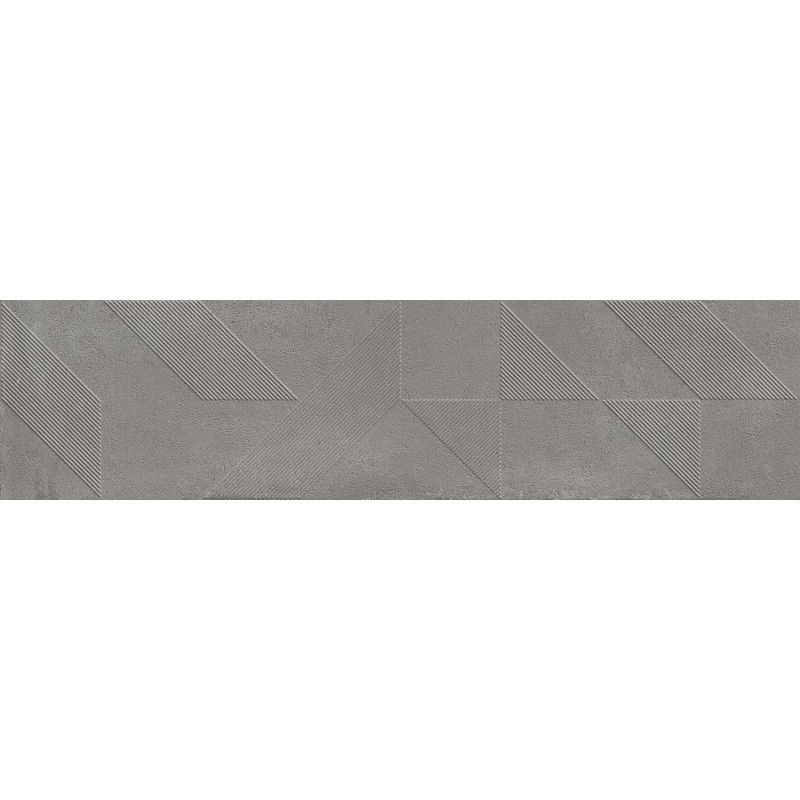 Mexen Lassa Spiga Steel glazed rectified stoneware floor-wall tile 120 x 30 cm, matte - TL705-120-030-53