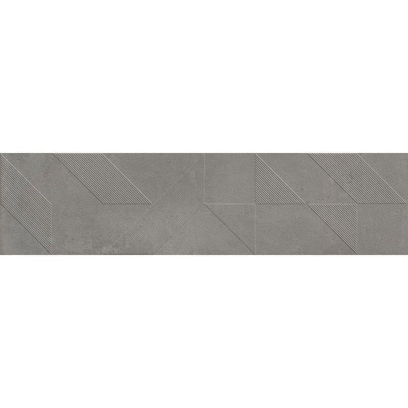 Mexen Lassa Spiga Steel glazed rectified stoneware floor-wall tile 120 x 30 cm, matte - TL705-120-030-53