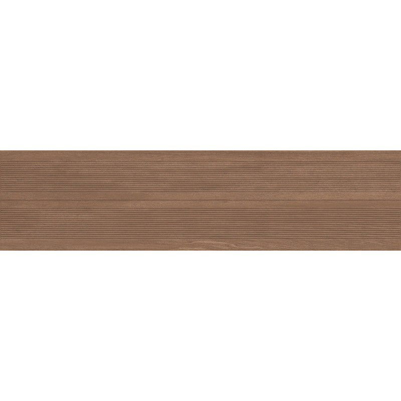 Mexen Prestige Wood Brown glazed rectified G1 gres, wood-like floor-wall tile 120 x 30 cm, matte - TL706-120-030-50