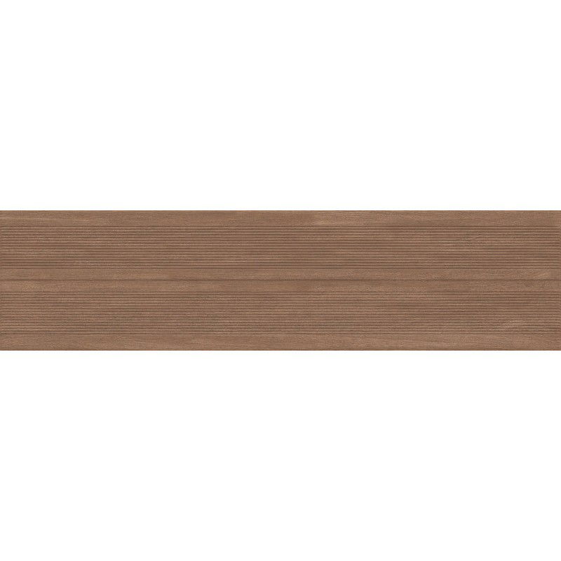 Mexen Prestige Wood Brown Glazed Porcelain Rectified Tile, Wood-like Wall Tile 120 x 30 cm, Matte - TL706-120-030-50
