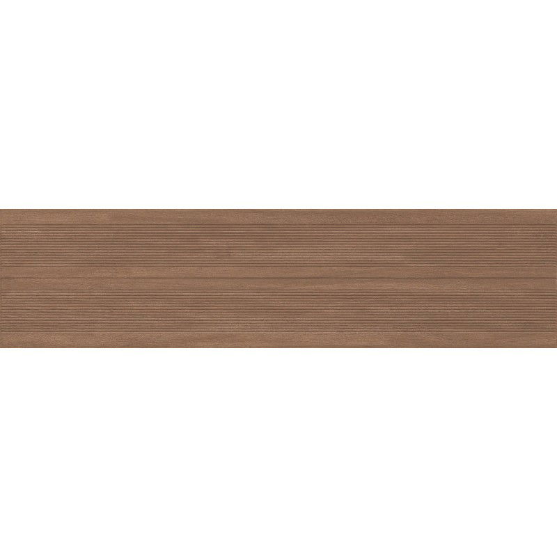 Mexen Prestige Wood Brown glazed rectified G1 gres, wood-like floor-wall tile 120 x 30 cm, matte - TL706-120-030-50