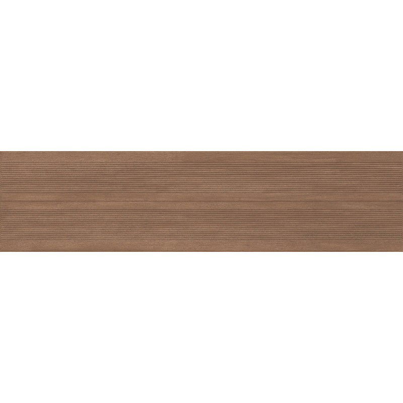 Mexen Prestige Wood Brown glazed rectified G1 gres, wood-like floor-wall tile 120 x 30 cm, matte - TL706-120-030-50