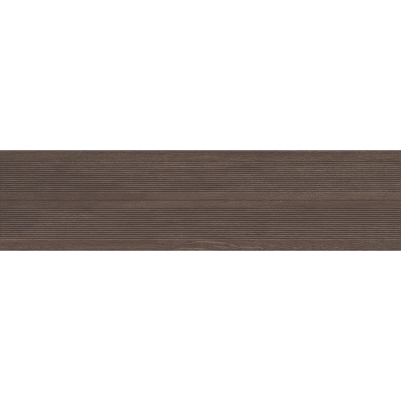Mexen Prestige Wood Coffee glazed rectified stoneware G1, wood-like wall tile 120 x 30 cm, matte - TL706-120-030-51