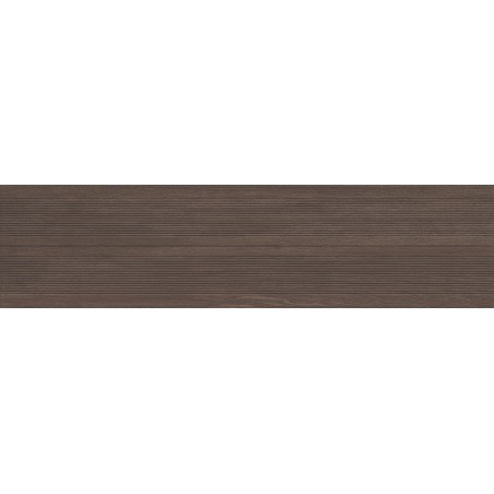 Mexen Prestige Wood Coffee glazed rectified G1, wood-like floor-wall tile 120 x 30 cm, matte - TL706-120-030-51