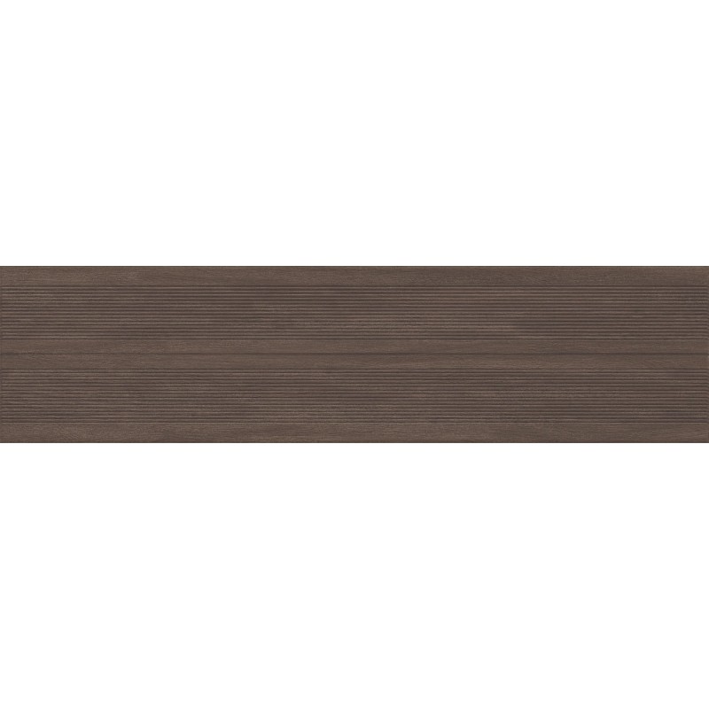 Mexen Prestige Wood Coffee glazed rectified G1, wood-like floor-wall tile 120 x 30 cm, matte - TL706-120-030-51