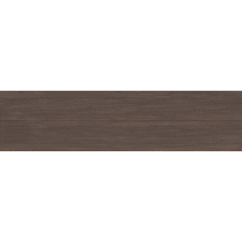 Mexen Prestige Wood Coffee glazed rectified stoneware G1, wood-like wall tile 120 x 30 cm, matte - TL706-120-030-51