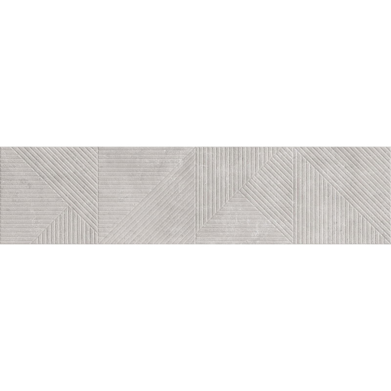 Mexen Magnifica Avenue Gris Glazed Porcelain Rectified Tile, Wall Tile 120 x 30 cm, Matte - TL707-120-030-50