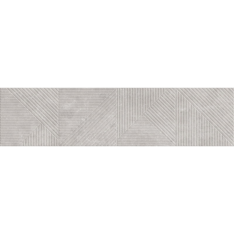 Mexen Magnifica Avenue Gris Glazed Porcelain Rectified Tile, Wall Tile 120 x 30 cm, Matte - TL707-120-030-50