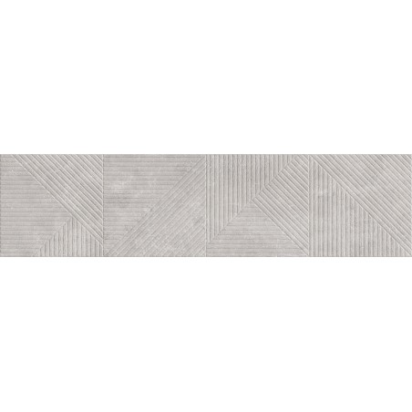 Mexen Magnifica Avenue Gris Glazed Porcelain Rectified Tile, Wall Tile 120 x 30 cm, Matte - TL707-120-030-50