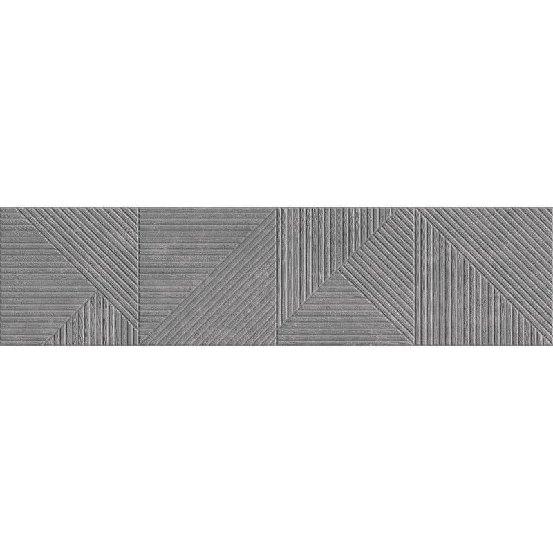 Mexen Magnifica Avenue Nero glazed rectified porcelain tile G1, wall tile 120 x 30 cm, matte - TL707-120-030-51