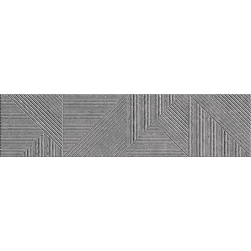 Mexen Magnifica Avenue Nero glazed porcelain tile, rectified wall tile 120 x 30 cm, matte - TL707-120-030-51