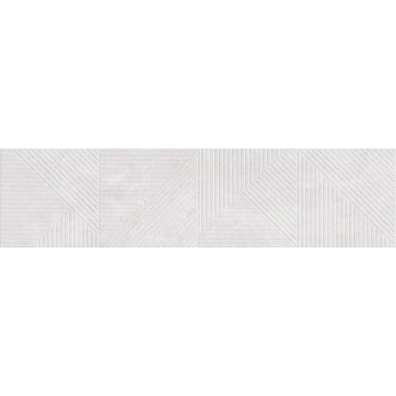Mexen Magnifica Avenue Bianco glazed rectified porcelain tile, wall tile 120 x 30 cm, matte - TL707-120-030-53