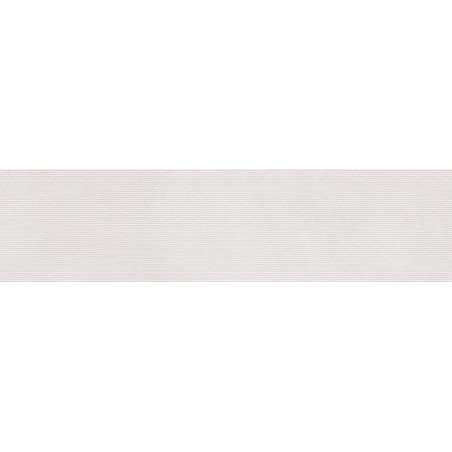 Mexen Oryol Liner White glazed rectified porcelain tile G1, wall tile 120 x 30 cm, carving - TL708-120-030-50