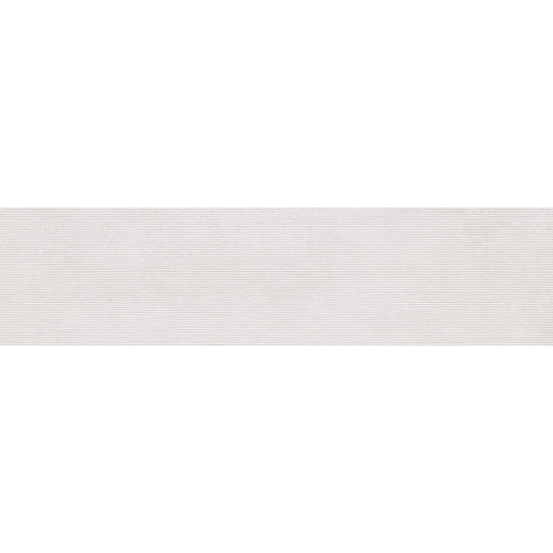 Mexen Oryol Liner White glazed rectified porcelain, wall tile 120 x 30 cm, carving - TL708-120-030-50