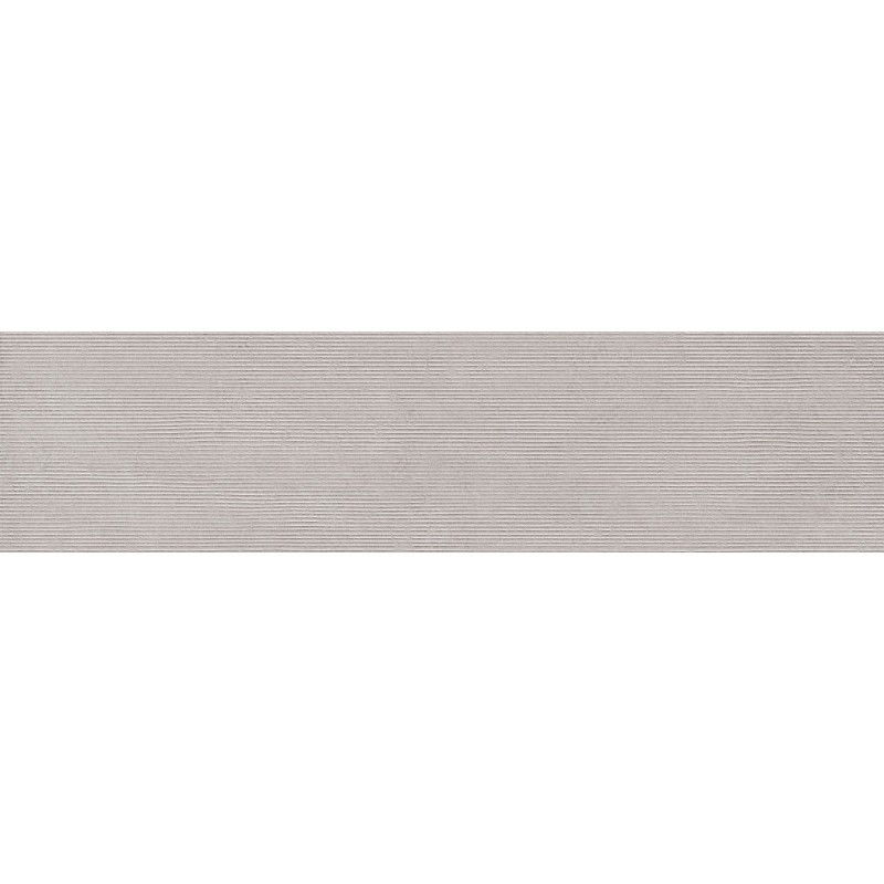 Mexen Oryol Liner Gray glazed rectified porcelain tile G1, floor-wall tile 120 x 30 cm, carving - TL708-120-030-51