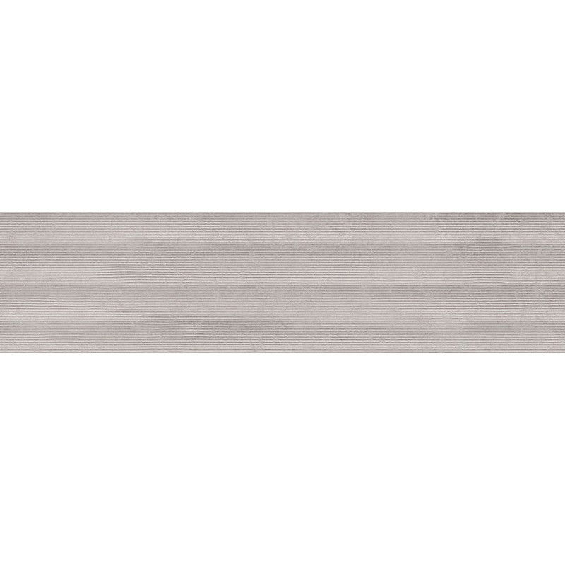 Mexen Oryol Liner Gray glazed rectified porcelain tile G1, floor-wall tile 120 x 30 cm, carving - TL708-120-030-51