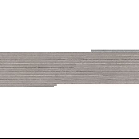 Mexen Oryol Liner Grey glazed rectified gres tile. Floor-wall tile 120 x 30 cm, carving - TL708-120-030-52