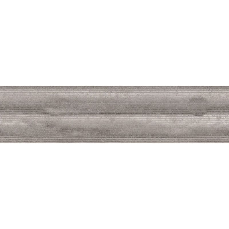 Mexen Oryol Liner Grey glazed rectified porcelain tile G1, wall tile 120 x 30 cm, carving - TL708-120-030-52