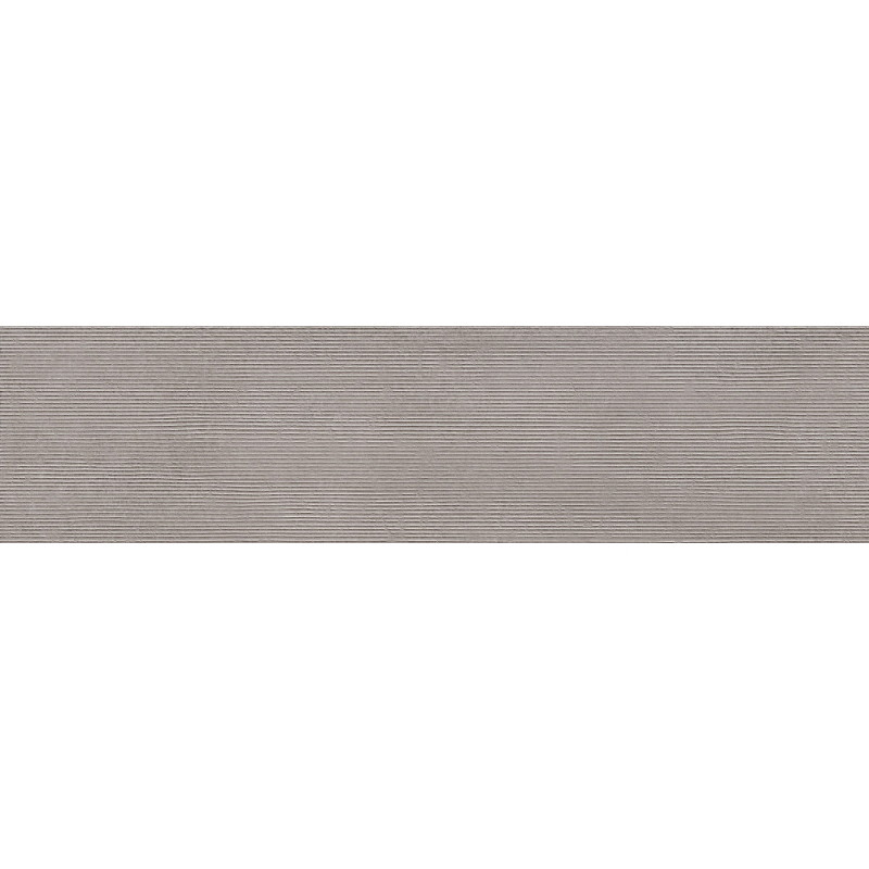 Mexen Oryol Liner Grey glazed stoneware rectified G1, wall tile 120 x 30 cm, carving - TL708-120-030-52