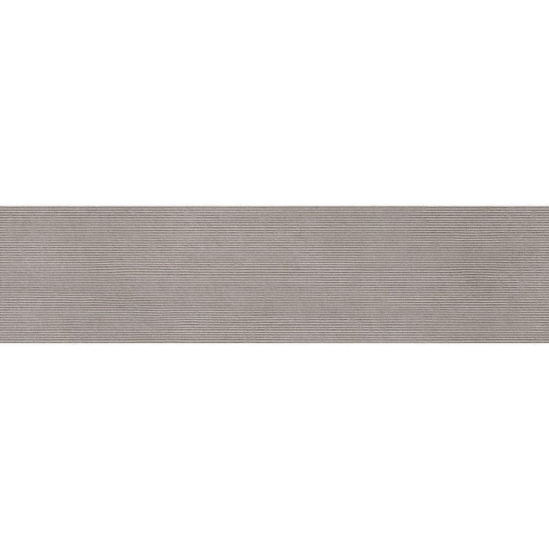 Mexen Oryol Liner Grey glazed rectified gres tile. Floor-wall tile 120 x 30 cm, carving - TL708-120-030-52