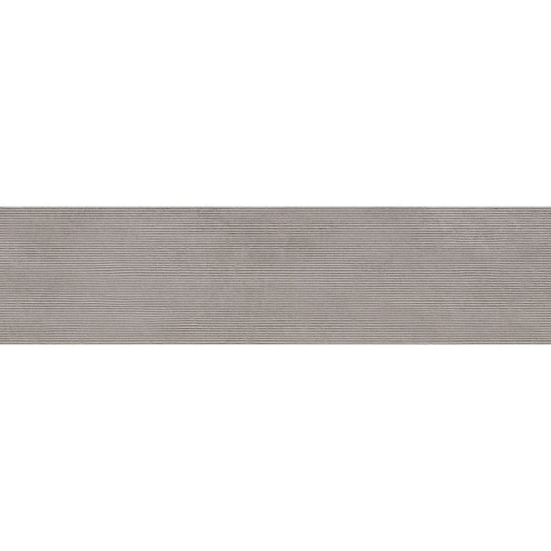 Mexen Oryol Liner Grey glazed rectified porcelain tile G1, wall tile 120 x 30 cm, carving - TL708-120-030-52