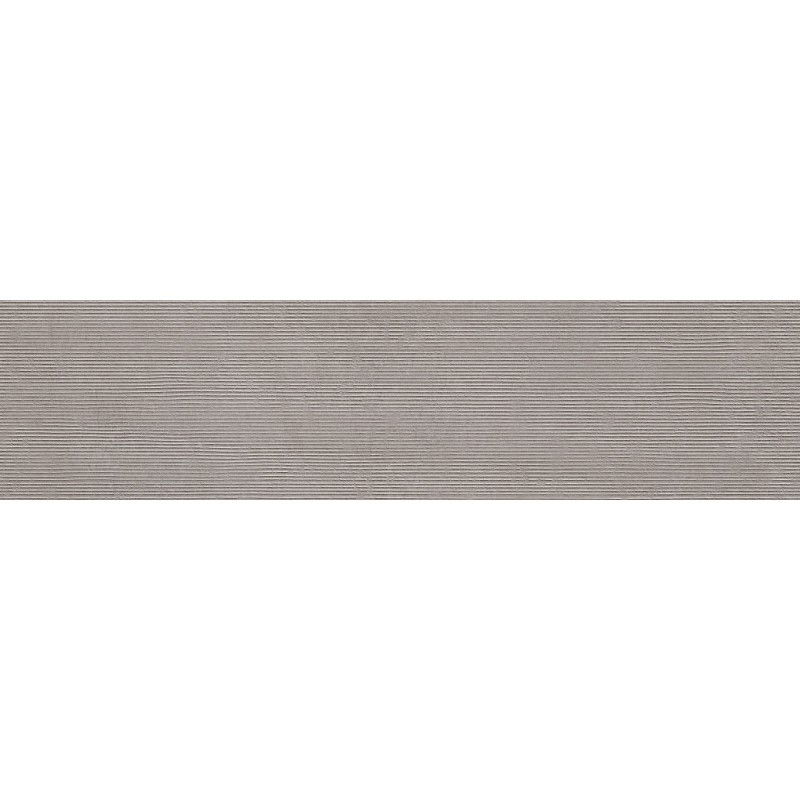Mexen Oryol Liner Grey glazed rectified gres tile. Floor-wall tile 120 x 30 cm, carving - TL708-120-030-52