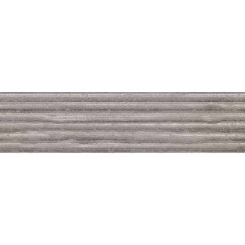 Mexen Oryol Liner Grey glazed rectified gres tile. Floor-wall tile 120 x 30 cm, carving - TL708-120-030-52