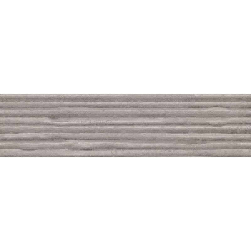 Mexen Oryol Liner Grey glazed rectified gres tile. Floor-wall tile 120 x 30 cm, carving - TL708-120-030-52