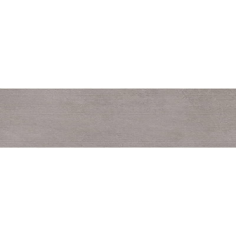 Mexen Oryol Liner Grey glazed rectified gres tile. Floor-wall tile 120 x 30 cm, carving - TL708-120-030-52