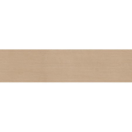 Mexen Oryol Liner Beige glazed porcelain rectified tile G1, wall tile 120 x 30 cm, carving - TL708-120-030-56