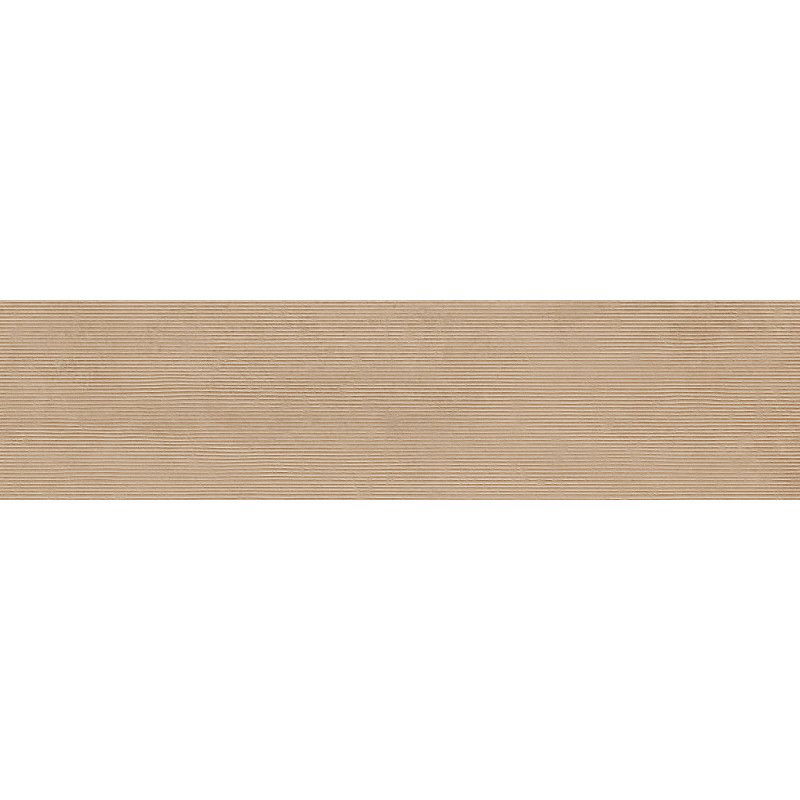 Mexen Oryol Liner Beige glazed rectified porcelain, floor-wall tile 120 x 30 cm, carving - TL708-120-030-56