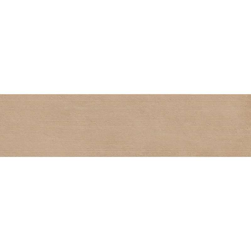 Mexen Oryol Liner Beige glazed porcelain rectified tile G1, wall tile 120 x 30 cm, carving - TL708-120-030-56