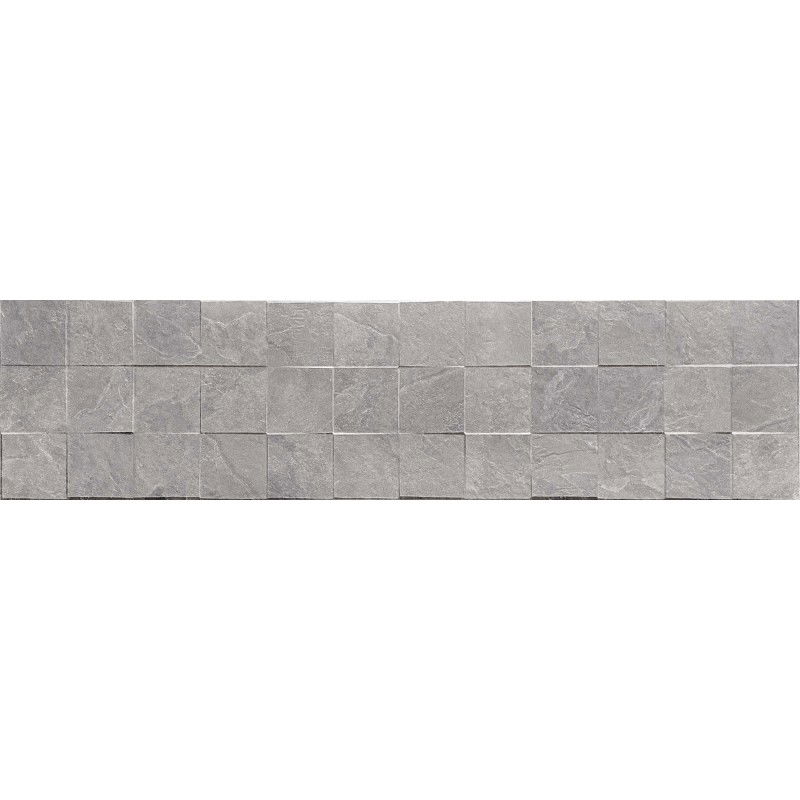 Mexen Icon Lyon Grigio glazed rectified gres tile G1, floor-wall tile 120 x 30 cm, matte - TL712-120-030-51