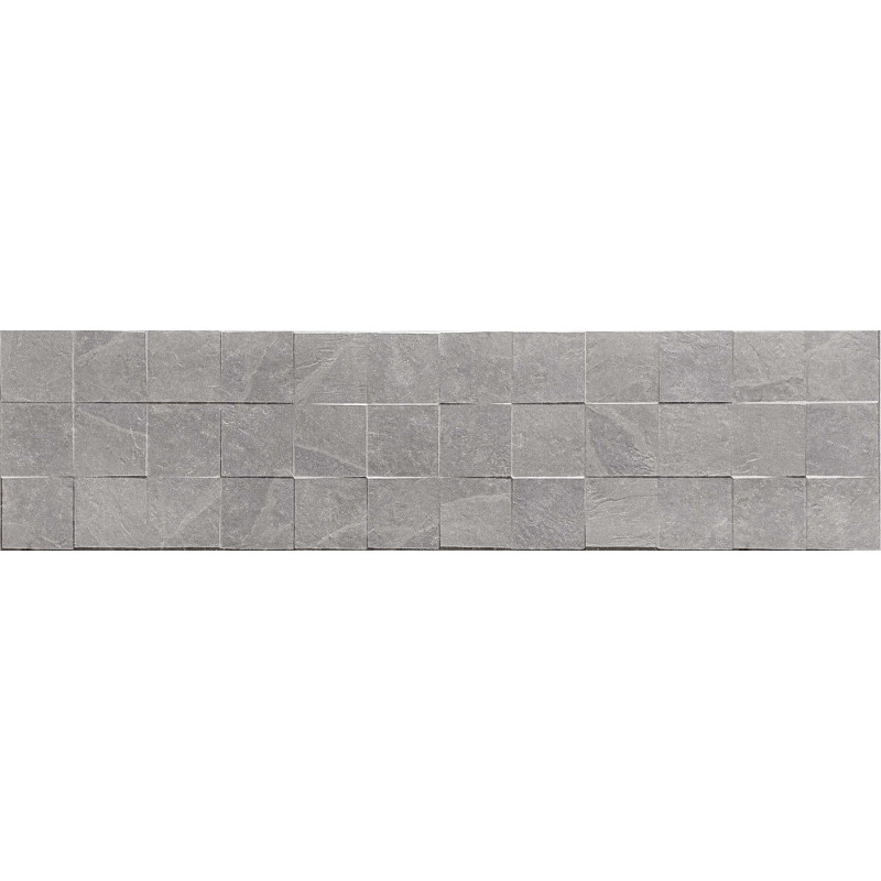 Mexen Icon Lyon Grigio glazed rectified ceramic tile G1, wall tile 120 x 30 cm, matte - TL712-120-030-51
