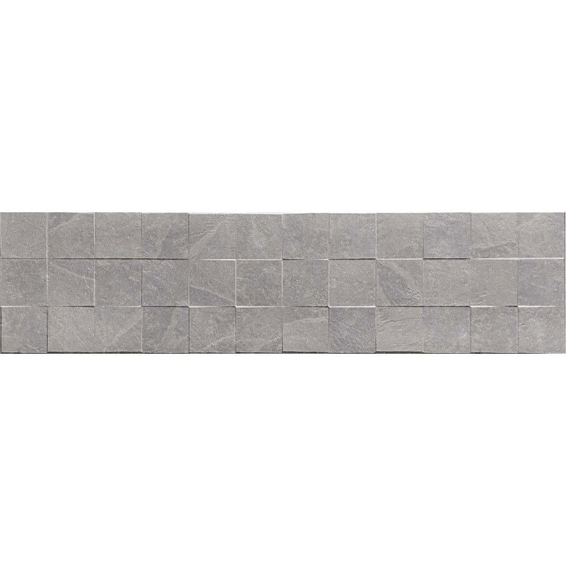 Mexen Icon Lyon Grigio glazed rectified gres tile G1, floor-wall tile 120 x 30 cm, matte - TL712-120-030-51